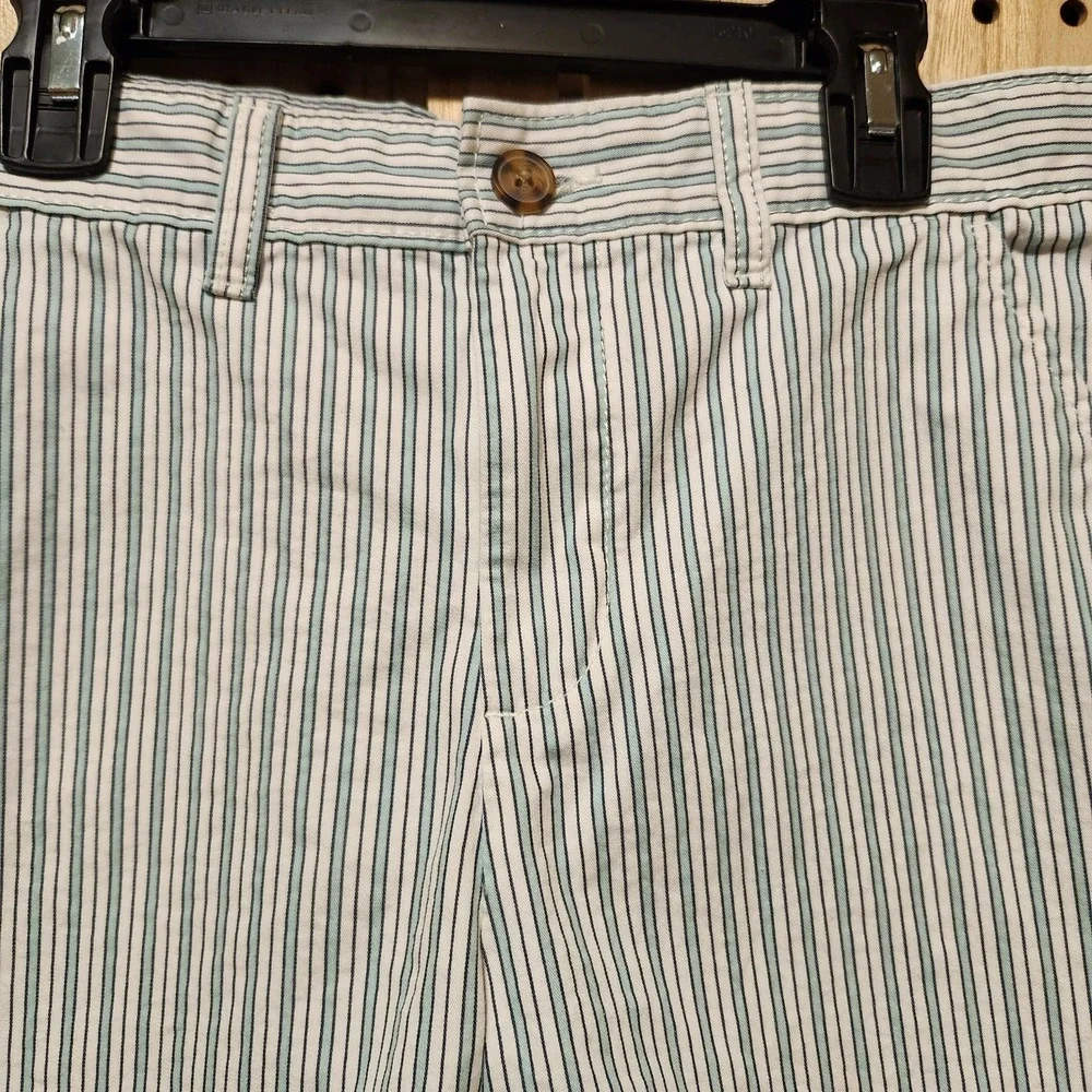 Girls Carters Kid 12/12A Shorts With Adjustable‎ Side Straps Blue White Cotton